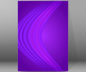 Purple background brochure cover vector