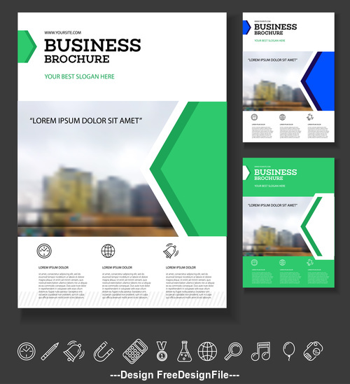 Real estate Brochure cover design vector