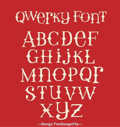 Red background and alphabet Vector