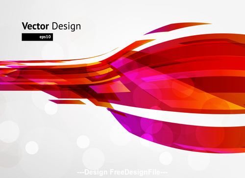 Red futuristic bend background vector