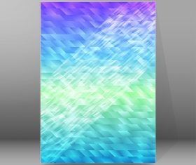 Report brochure cover pages A4 style abstract glow vector