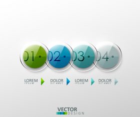 Round glass graphic and arrow design vector