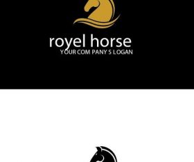 Royal horse logo vector