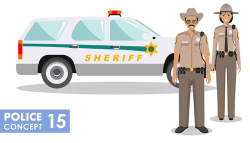 Sheriff cartoon vector
