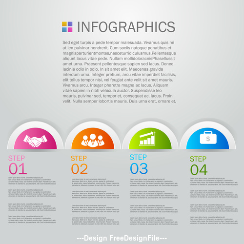 Social Infographicsand brochure design template vector