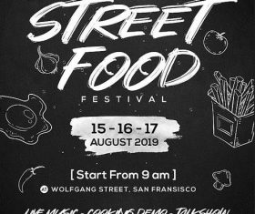 Street Food Festival Flyer PSD Template