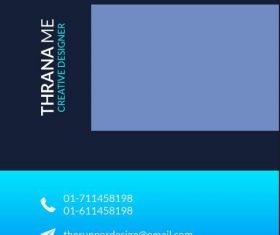 Stylish business card psd template