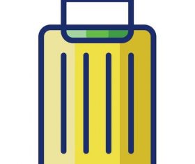 Suitcase cartoon vector