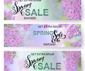 Summer advertising banner template vector
