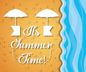 Summer beach vector