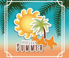 Summer illustration vector