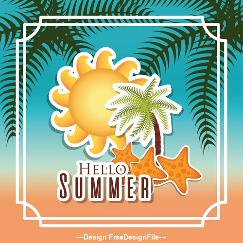 Summer illustration vector