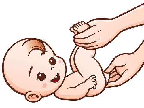 Taking care of the baby vector illustration vector