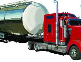Tank truck vector