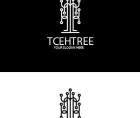 Tech tree logo vector