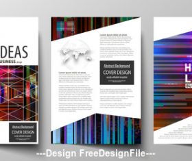 Template design and instructions vector