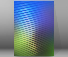 Two-color report brochure cover vector