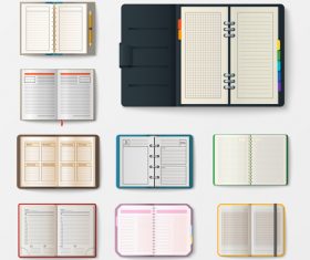 Various notebooks vector 02