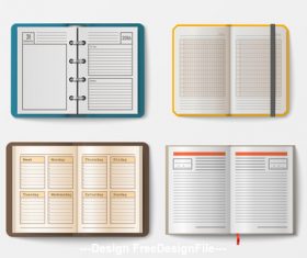 Various notebooks vector 05