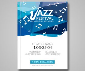 Vector musical flyer