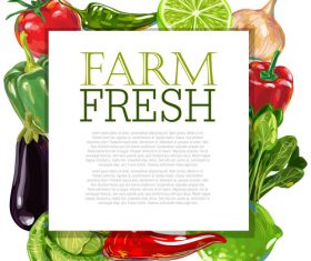 Vegetable Ad Template vector