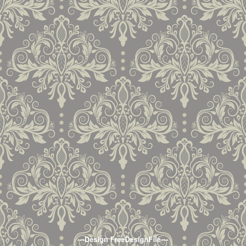 Vintage decorative floral element pattern vector
