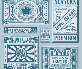 Vintage label vector