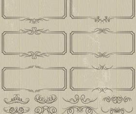 Vintage lace frame decoration pattern vector