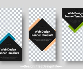 Web design banner template vector