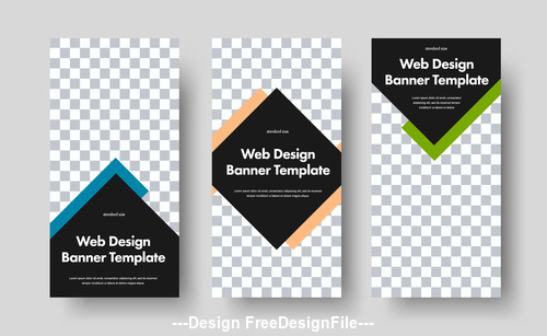 Web design banner template vector