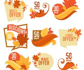 autumn sale vector