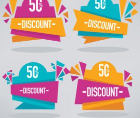 discount banners vector