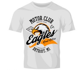 eagles t-shirt white vintage vector
