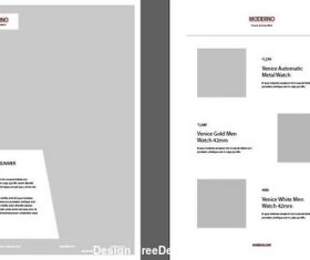 fashion flyer template vector