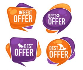 halloween sale vector
