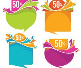 sale stickers vector