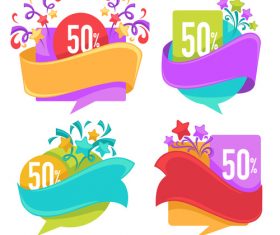 sale tags vector