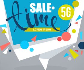 sale time banner vector