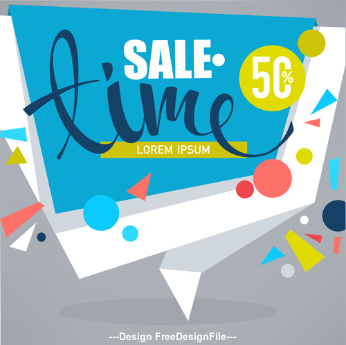 sale time banner vector