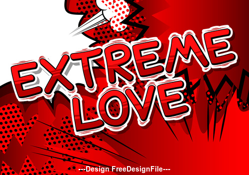 wordaaaa extreme love vector