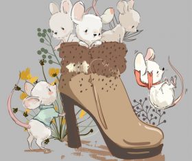 2020 Rat new year illustration vector