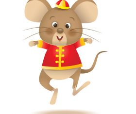 2020 new year happy rat vector