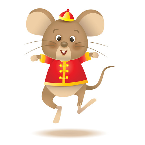 2020 new year happy rat vector free download