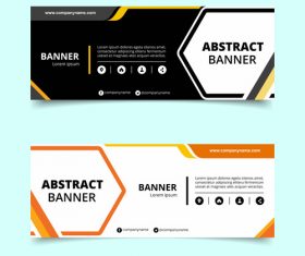 Abstract banner template design vector