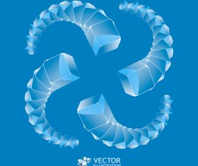 Abstract blue background combination background pattern vector