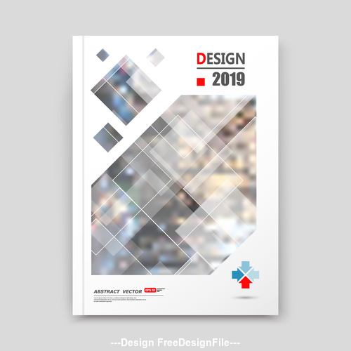 Abstract checkered background brochure design vector