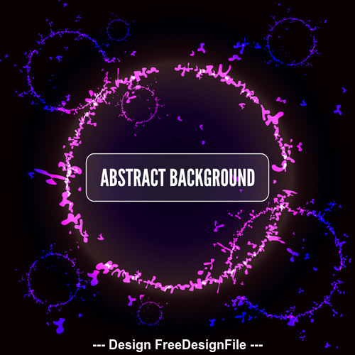 Abstract circles background place for your text vector