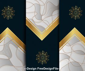 Abstract geometric color background template vector