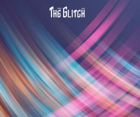 Abstract glitch striped background vector