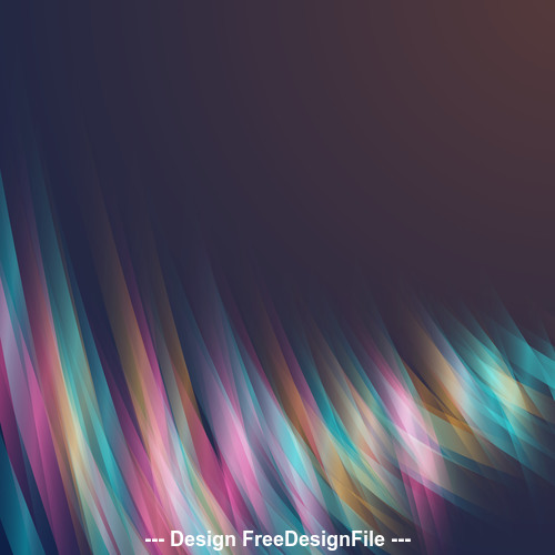Abstract rainbow stripes black background vector